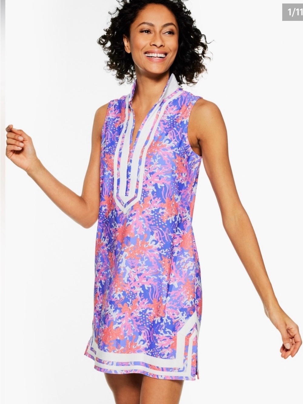 Cabana Life x Talbots Coral Reef UPF 50+ Dress 2X